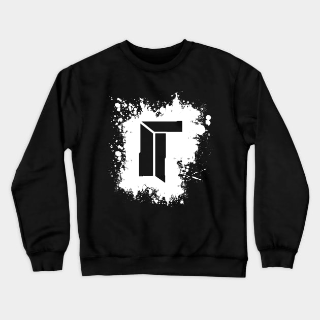 Titan Splat - White Crewneck Sweatshirt by cfg_judas